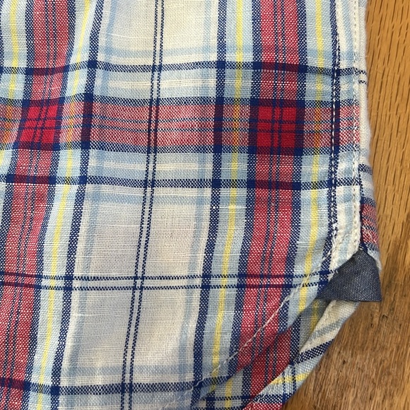 Gap Boys Plaid Button Up Rolled Sleeves - Picture 9 of 9